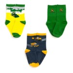 John Deere 3 Pack Crew Socks 4-6 years